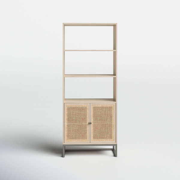 Cane bookcase on sale